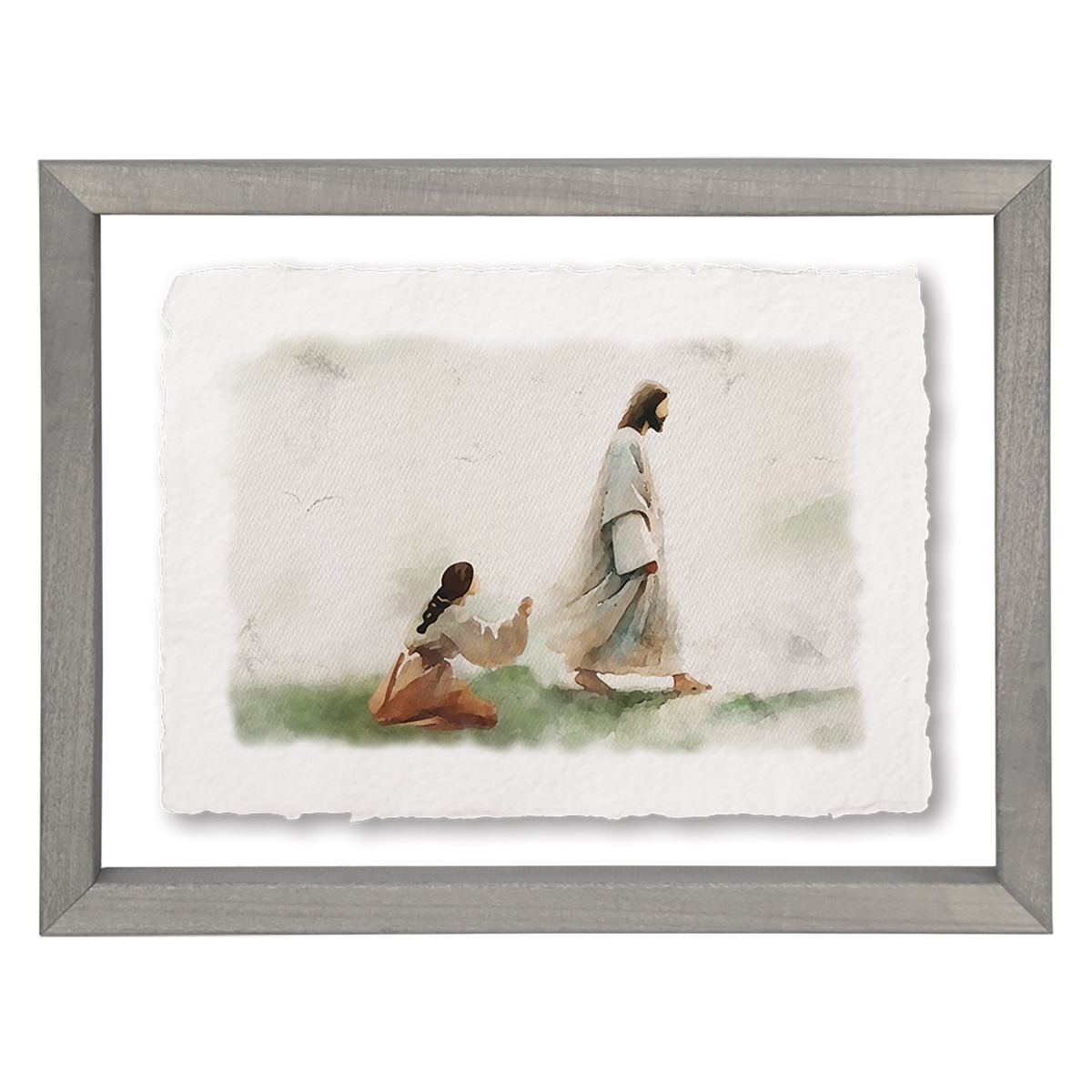 470517 11 x 14 in. Floating Art Rectangle Jesus Healed Woman Wall Decorations