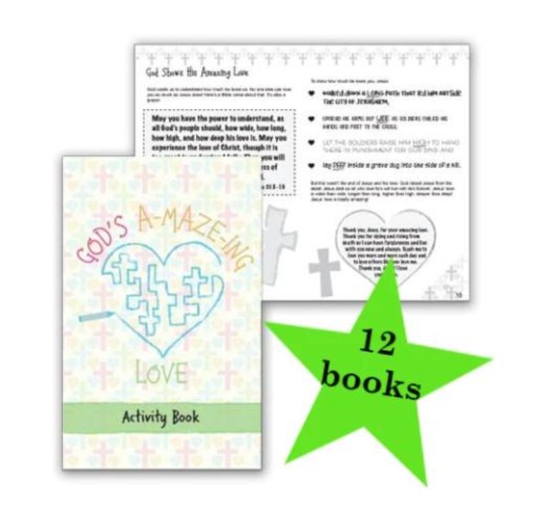 Christ to All 408646 Gods A-Maze-Ing Love Activity Book - Pack of 12