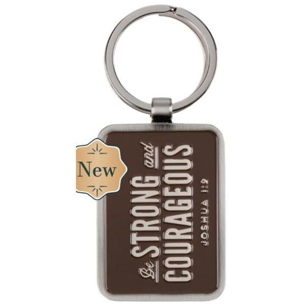 745784 Be Strong & Courageous Keychain - Joshua 1-9