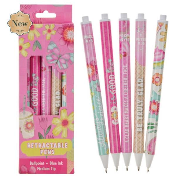 754086 Pen Set Be Truly Glad 1 Peter 1.6 - 5 Piece
