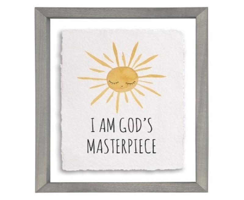 370475 Floating Art Rectangle - Gods Masterpiece - 11 x 14 in.