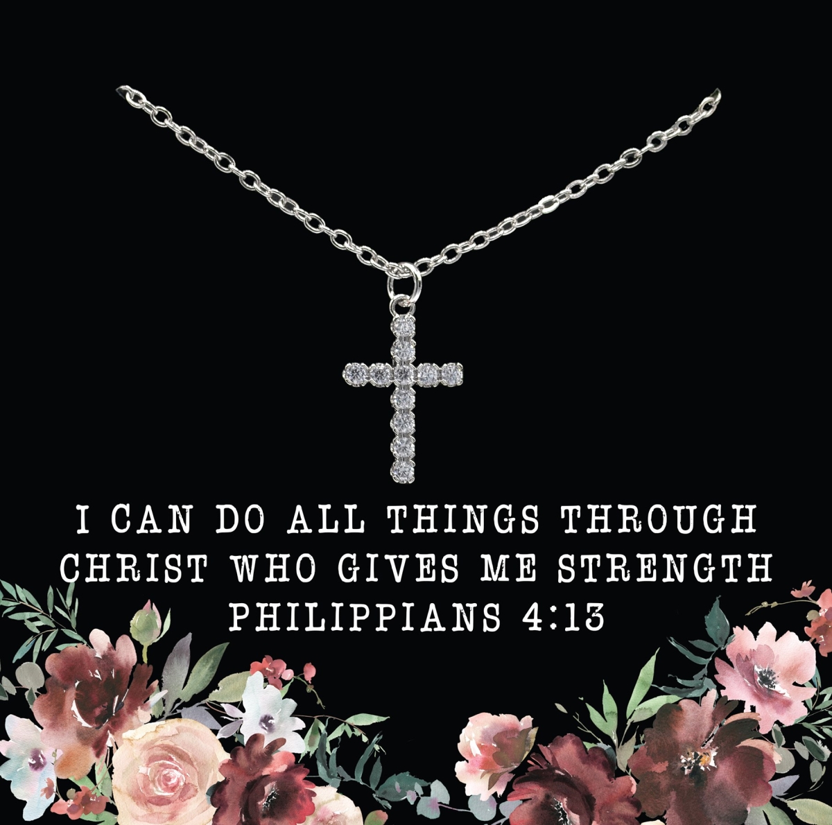 Eden Merry by James Lawrence 452728 Necklace - Eden Merry - Cross - I Can Do - Metal