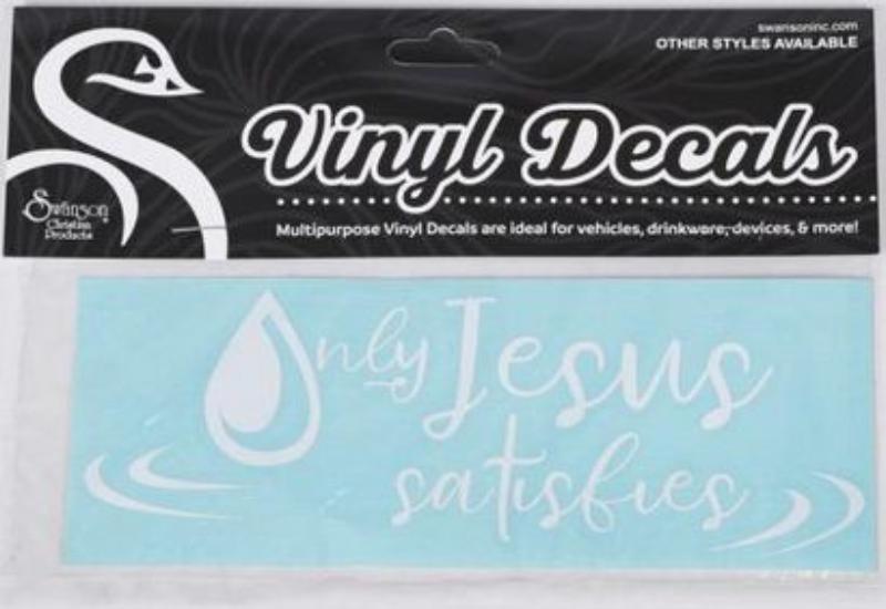 645764 Auto Decal - Vinyl - Only Jesus Satisfies
