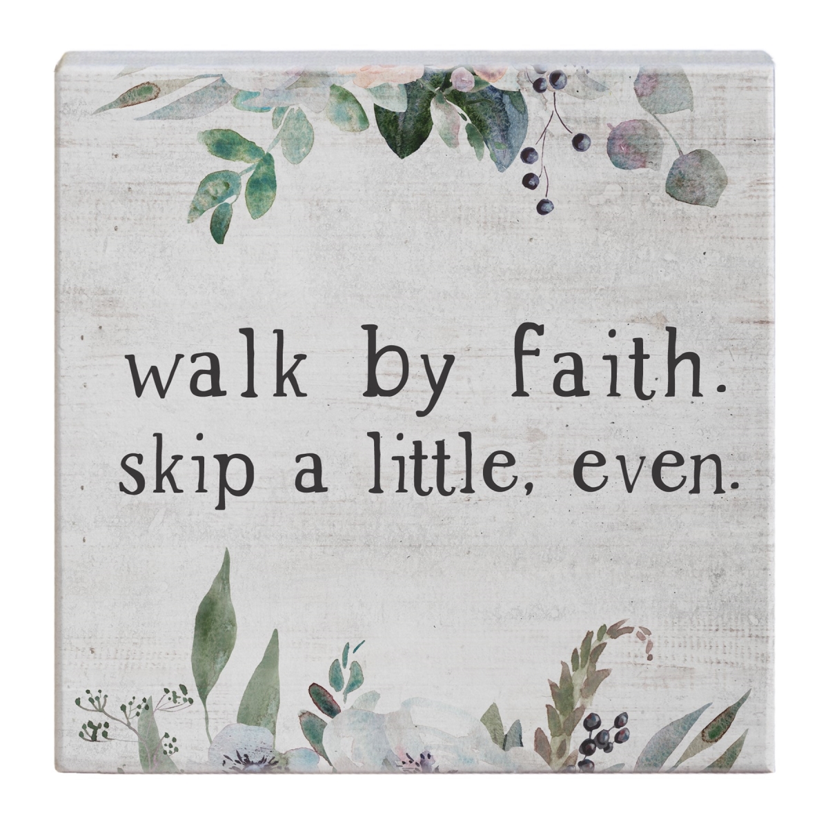 359546 Small Talk Square - Walk by Faith - 5.25 x 5.25 in.