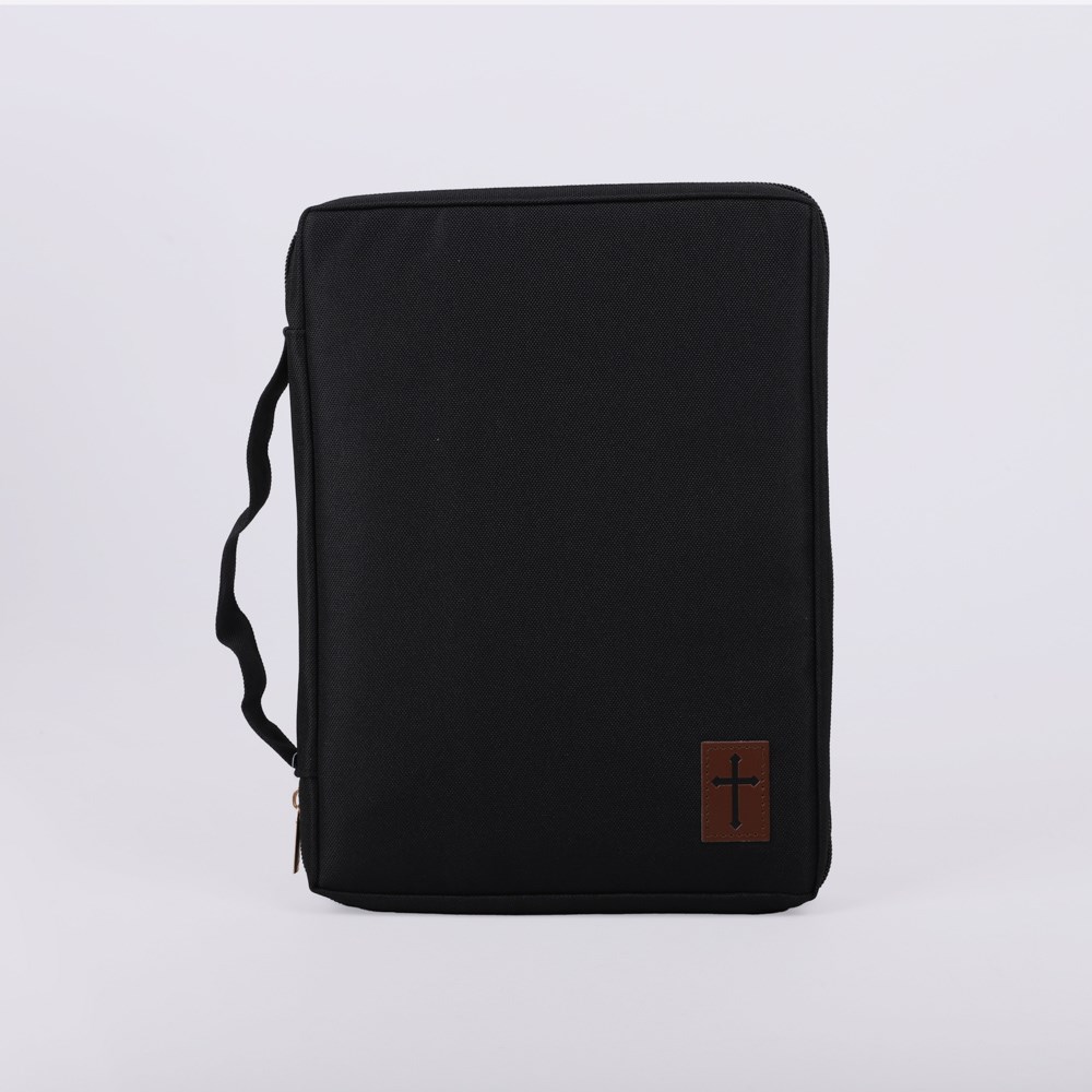 41144X Bible Cover - Canvas - Cross Patch - Extra Large
