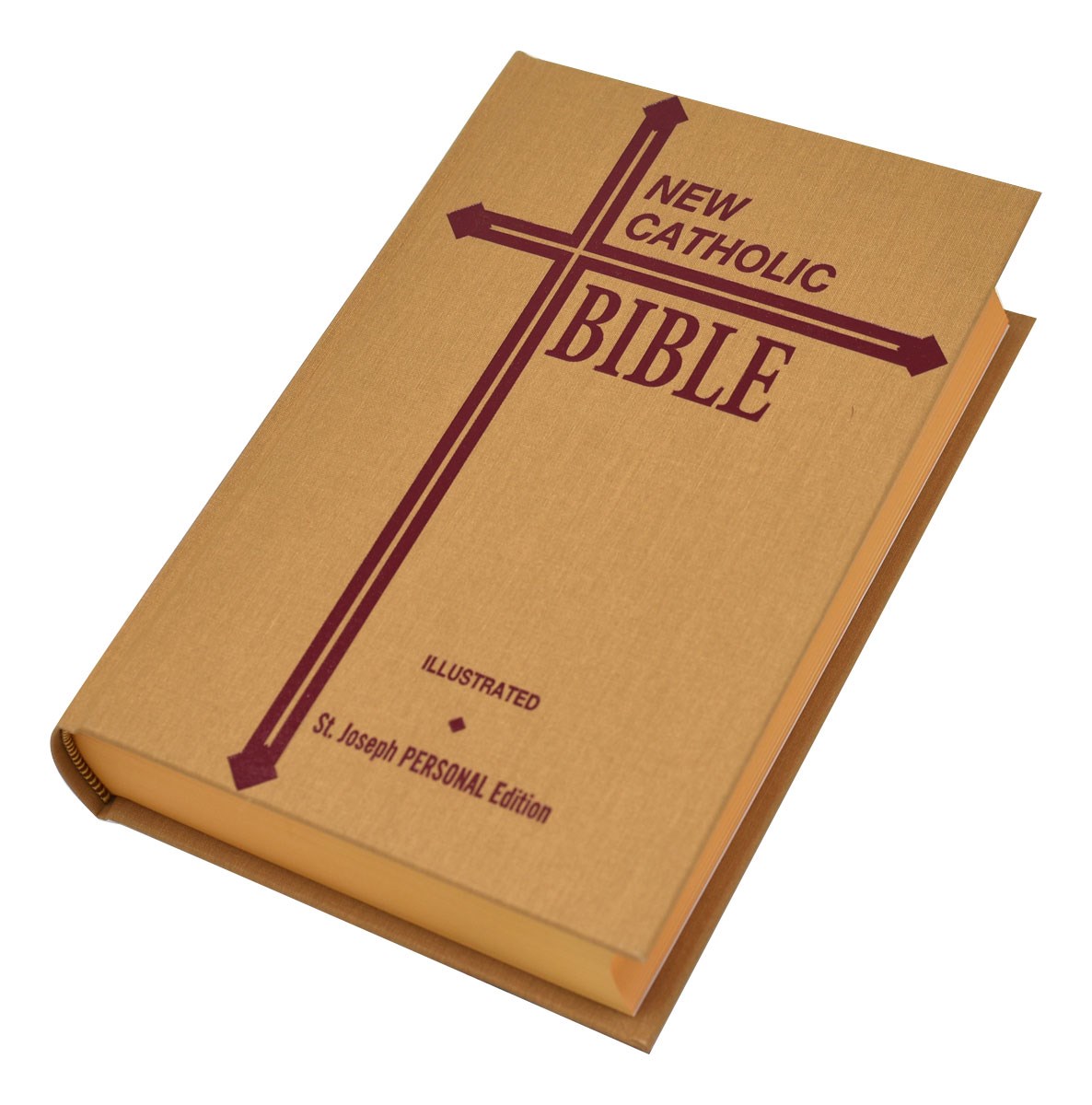 265159 NCB St. Joseph Catholic Bible Personal Size Student Edition-Hardcover - Tan
