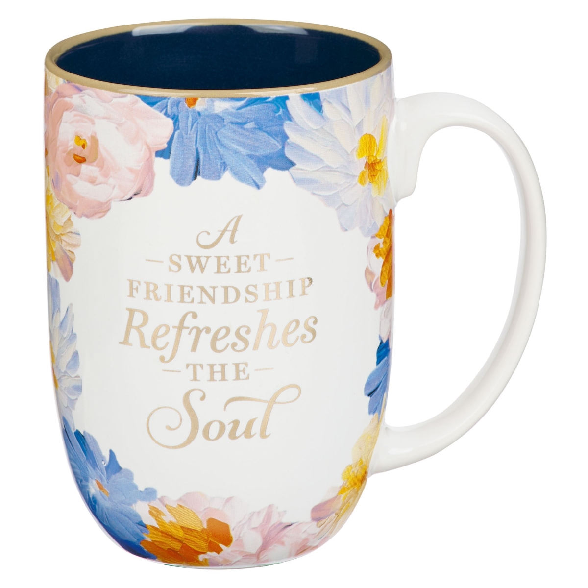 Picture of Christian Art Gifts 368470 Ceramic Mug - Sweet Friendship - Painted Floral
