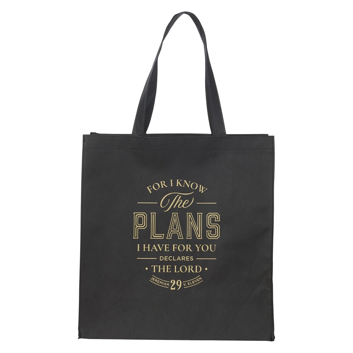 368373 Tote - Plans Jer. 29-11 - Black