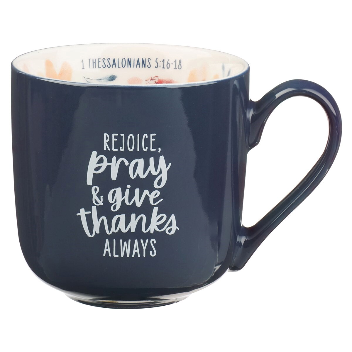 Picture of Christian Art Gifts 368456 Ceramic Mug - Rejoice Always 1 Thess. 5-16-18