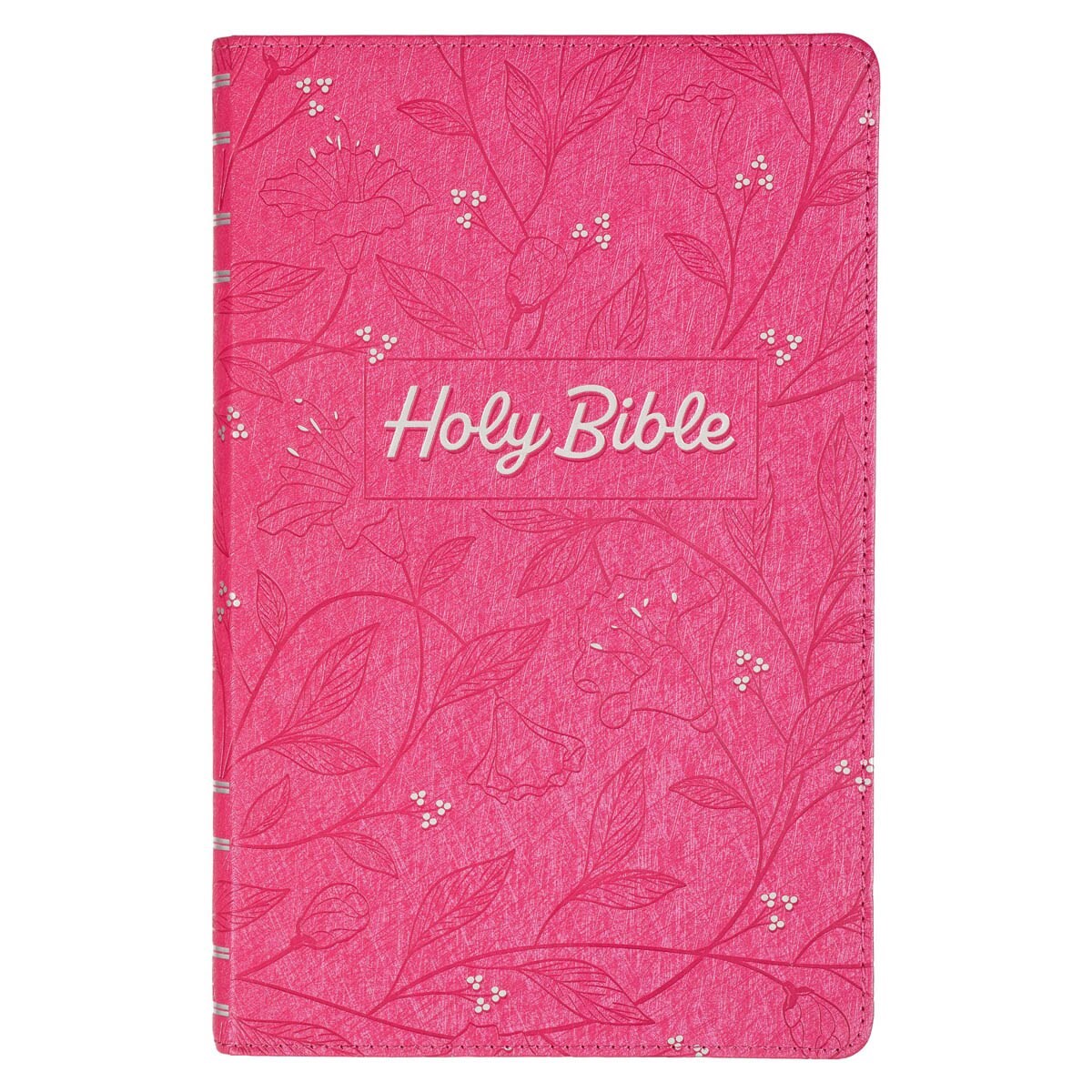 294618 KJV Gift Edition Bible - Cherry Pink Faux Leather