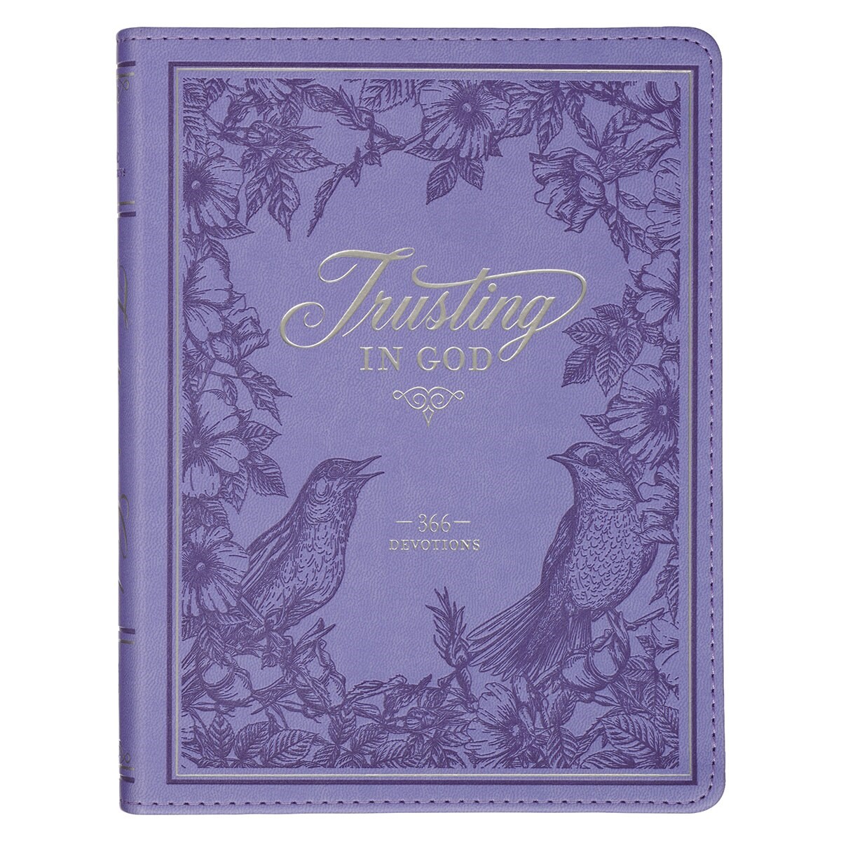348508 Devotional - Trusting God - Purple Faux Leather