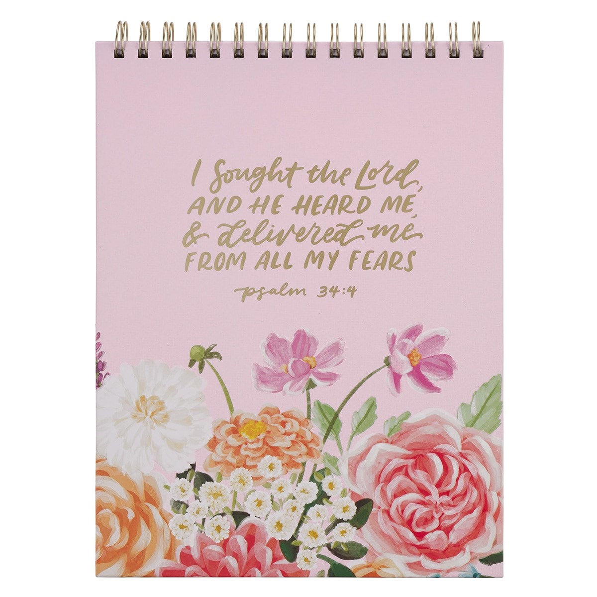 368276 Wirebound Notepad - I Sought the Lord Ps. 34-4