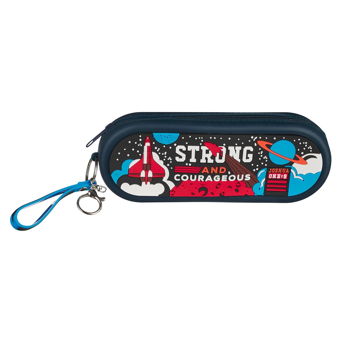 368606 Pencil Case - Strong & Courageous Josh. 1-9 - Navy