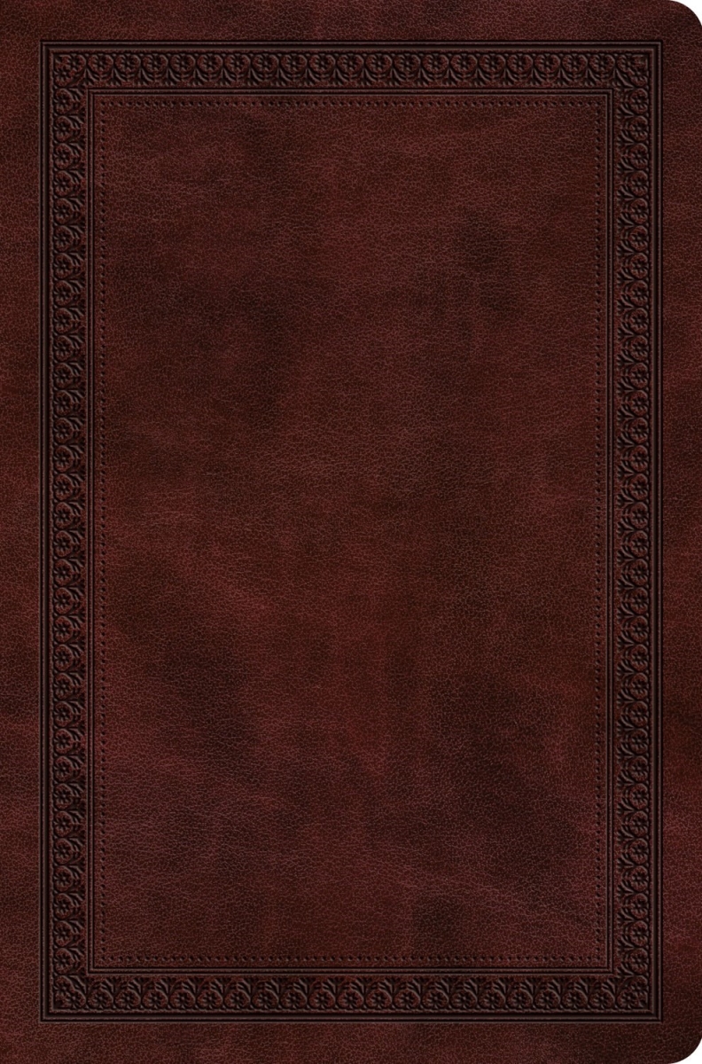 471183 ESV Value Compact Bible - Mahogany Border Design Trutone