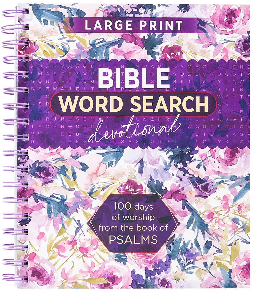 Broadstreet Publishing Group 381371 Bible Word Search Devotional Large Print Psalms Book