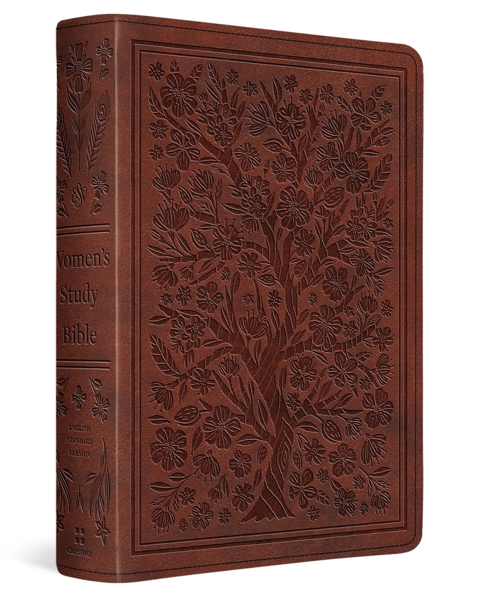 233199 ESV Womens Study Bible - Tan Almond Tree Design TruTone