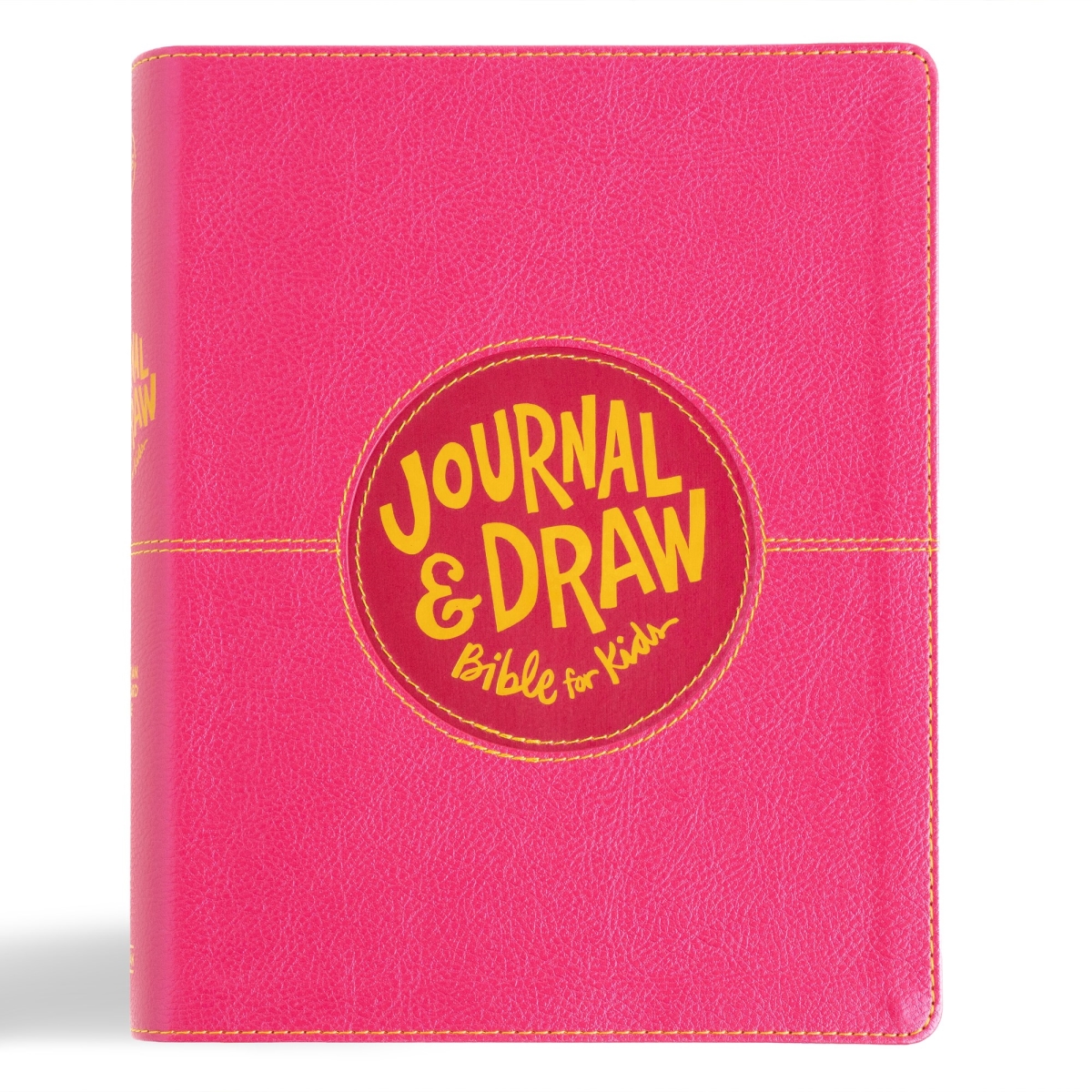 349173 CSB Journal & Draw Bible for Kids - Pink LeatherTouch
