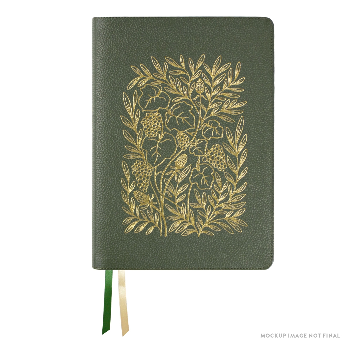 Steadfast Bibles 576423 LSB Handy Size Bible - Inside Column Reference, Paste-Down Forest Green Cowhide, Red Letter