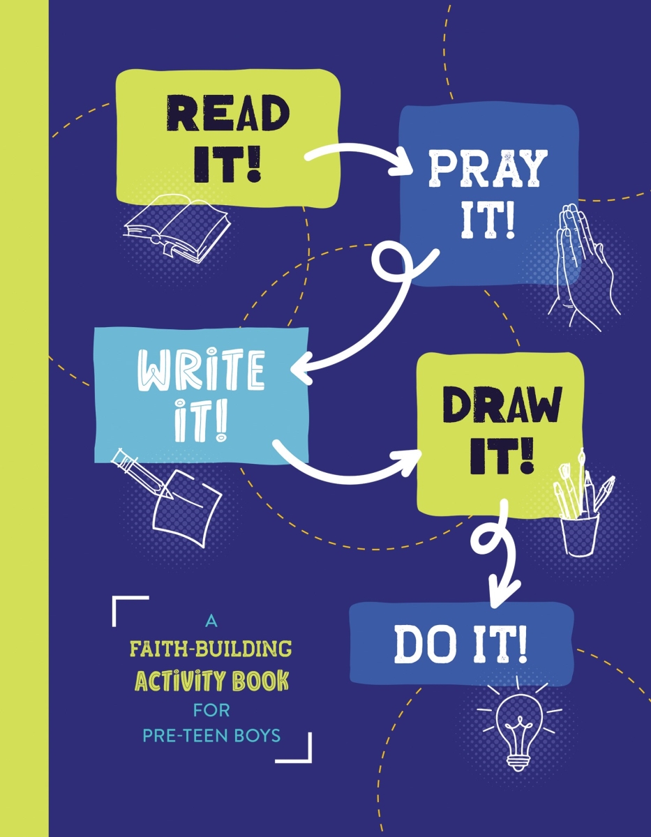 Barbour Publishing 409156 Read It Pray It Write It Draw It Do It - For Pre - Teen Boys Book