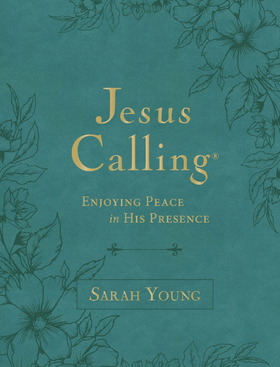 Nelson & Nelson Books 34284X Jesus Calling - Large Text - Full Scriptures Book - Teal Leathersoft
