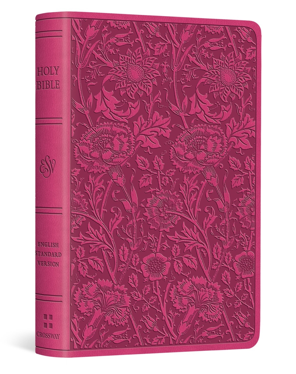 233202 ESV Vest Pocket   Testament with Psalms & Proverbs Berry, Floral Design True Tone