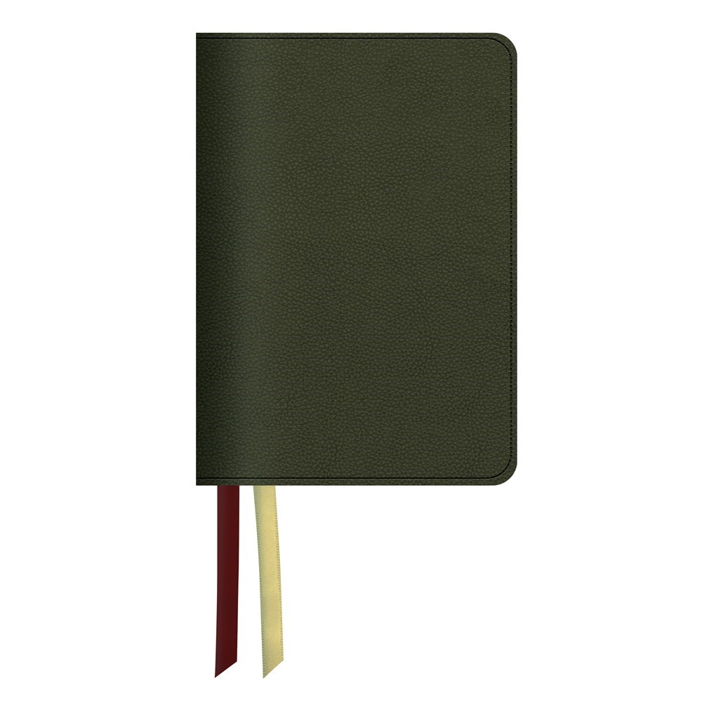 Steadfast Bibles 342578 LSB Legacy Standard Portable Paragraph Reference Bible - RL - Forest Green Paste-Down Cowhide Indexed