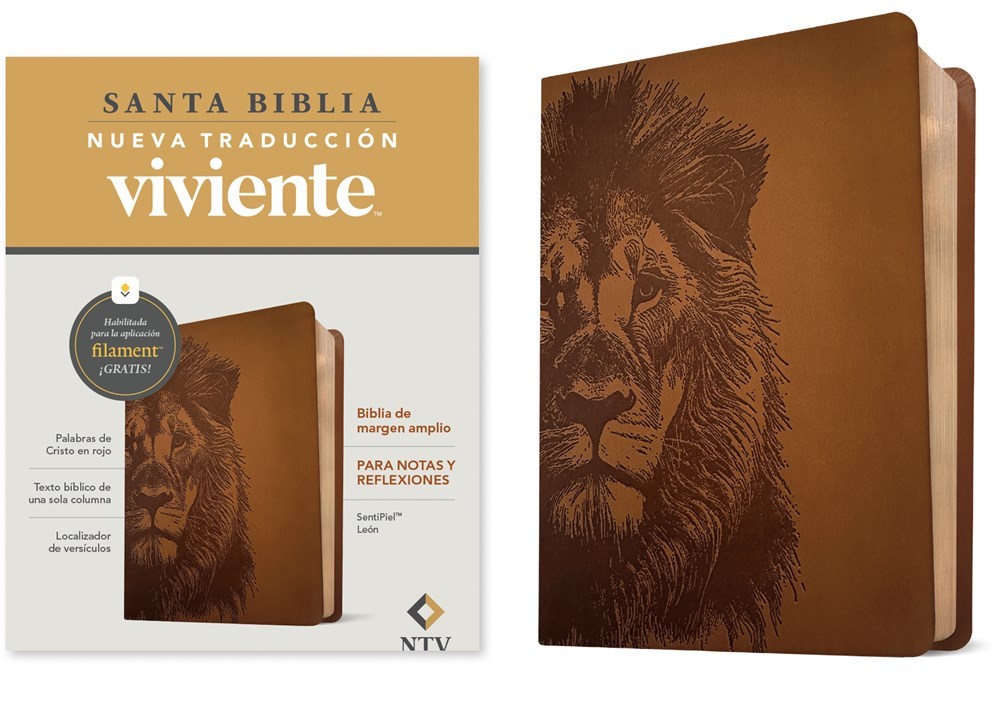 731059 NTV Biblia De Margin Amplio-Con NLT Wide Margin Bible with Filament