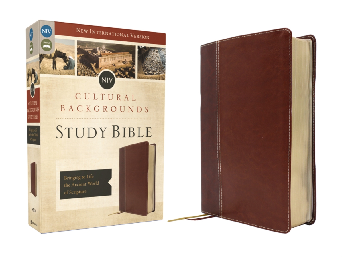 471665 NIV Cultural Backgrounds Study Bible - Context Changes Everything - Brown Leathersoft