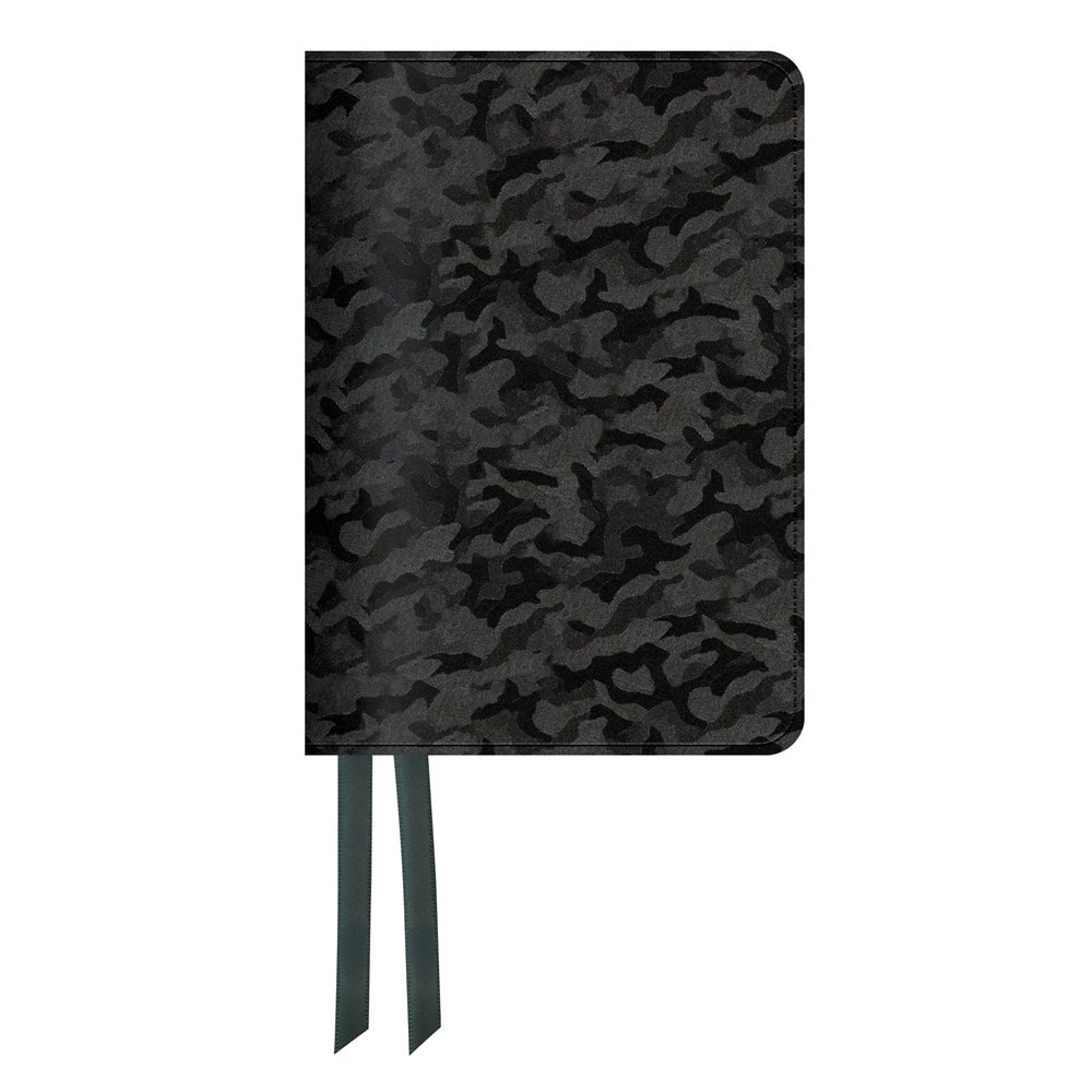 Steadfast Bibles 342582 LSB Legacy Standard Portable Paragraph Reference Bible - RL - Midnight Camo Paste-Down Faux Leather