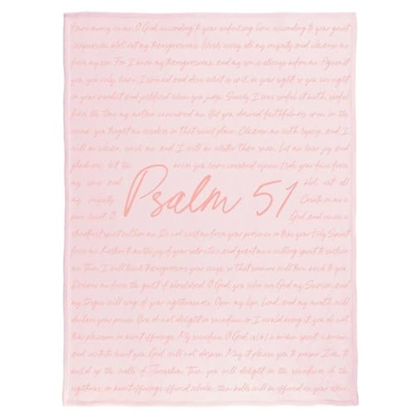 630634 Psalm 51 Blanket - Pink