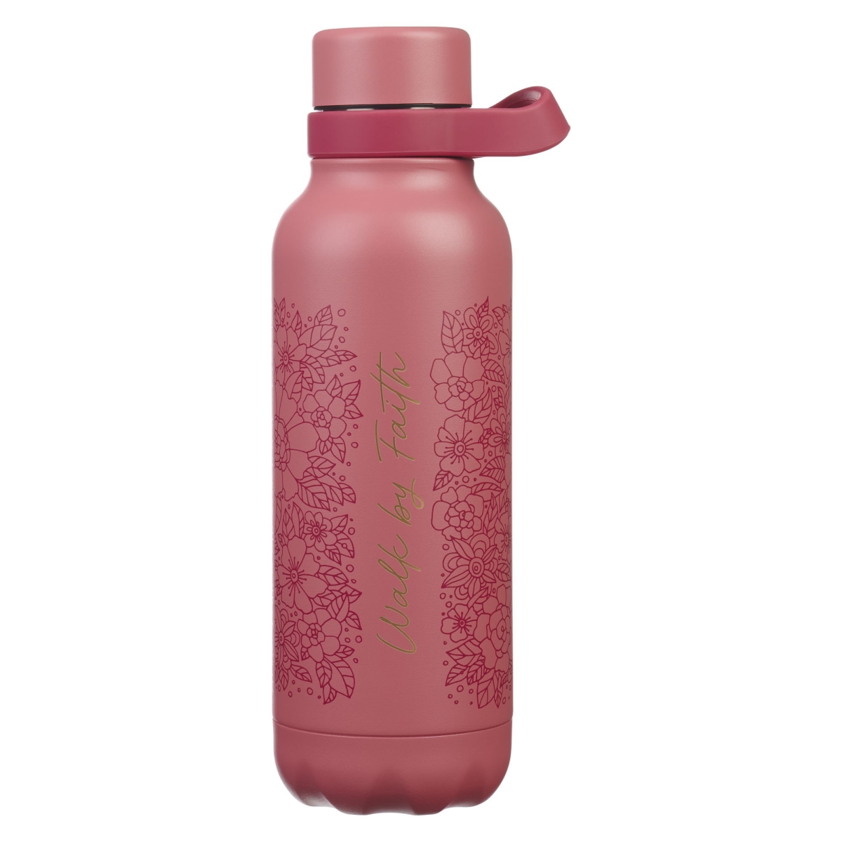 Picture of Christian Art Gifts 472181 Water Bottle - Stainless Steel - Walk by Faith