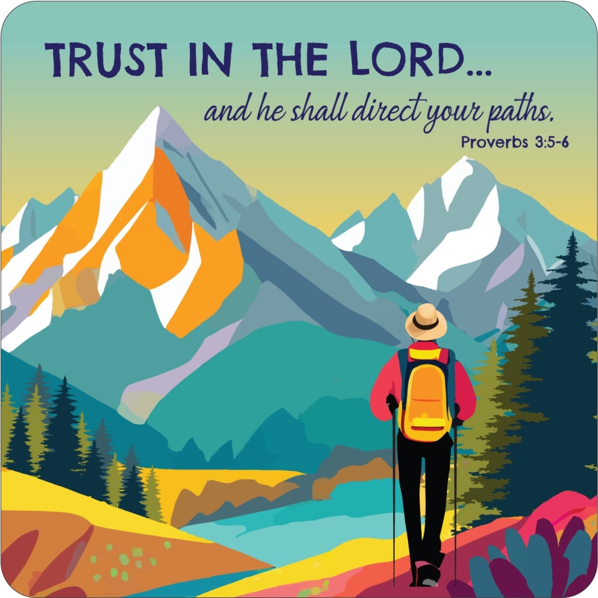 571349 Coaster - Trust in the Lord - Pack of 6