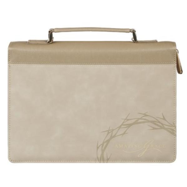 745615 Amazing Grace Bible Cover - Isaiah 53-5, Taupe Fashion