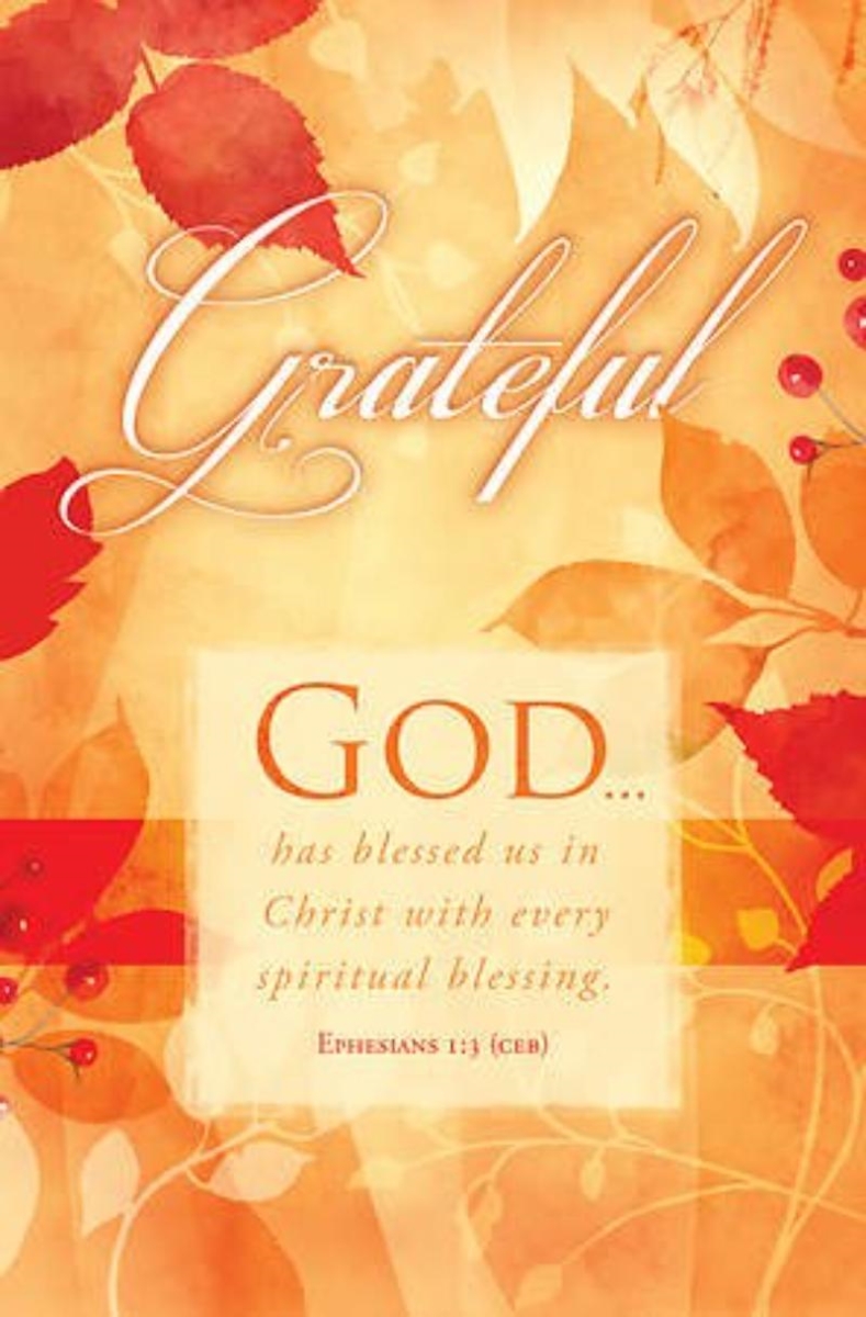 472521 Bulletin-Grateful - God Has Blessed Us Book - Pack of 100
