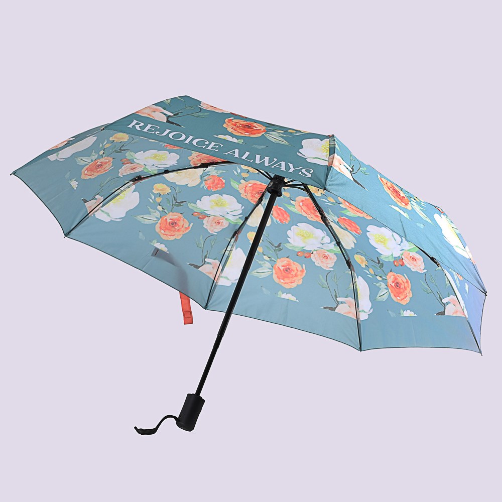 368637 Umbrella - Compact - Rejoice Always - Floral