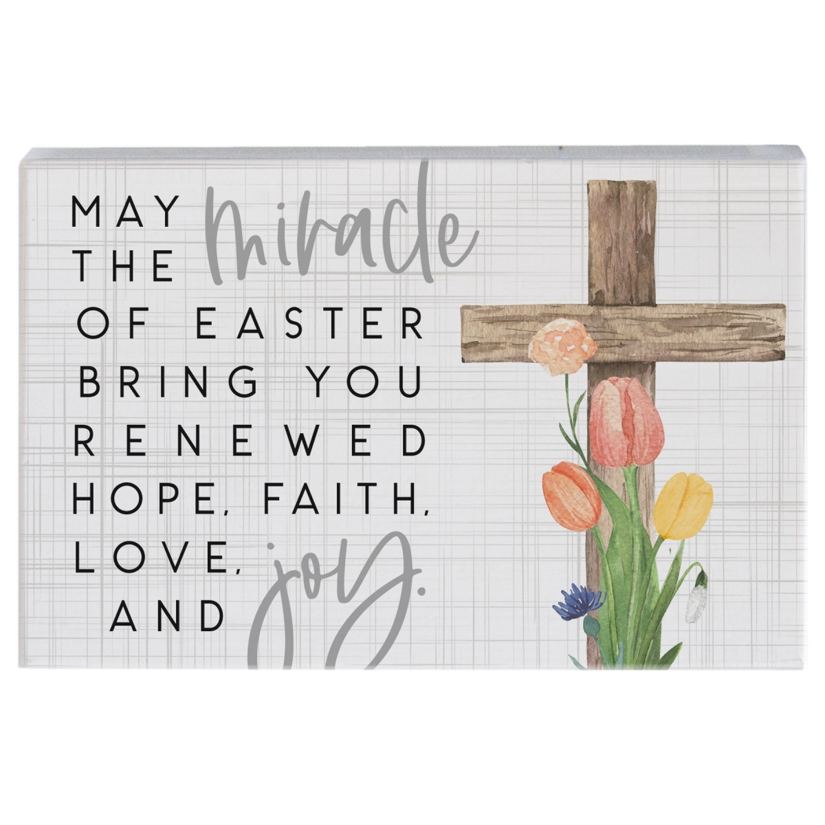 359423 5.25 x 3.5 in. Miracle of Easter Small Talk Rectangle Sign