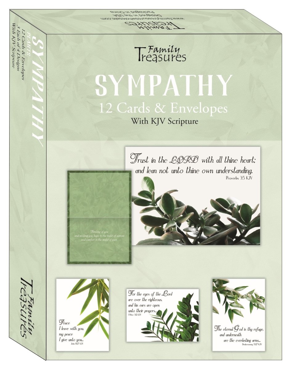 479710 Boxed Card - Sympathy - Plants - Box of 12