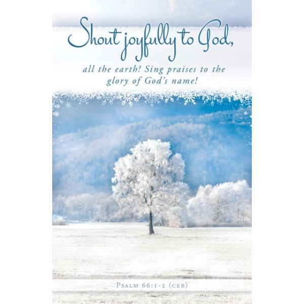 472535 Bulletin - Shout Joyfully To The Lord - Winter Scene - Pack of 100