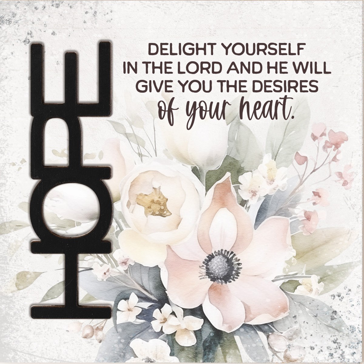 470364 Magnet - Crafted Remindables - Hope - Delight Yourself - 3.5 in. Square