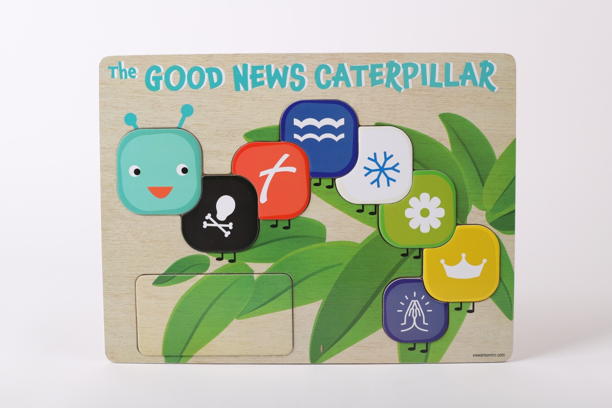 368647 Puzzle - Goods Caterpillar Chunky - 10 Pieces - Age 2 Plus