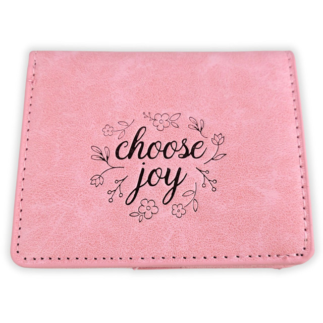 645790 Wallet - Imitation Leather - Choose Joy - Pink