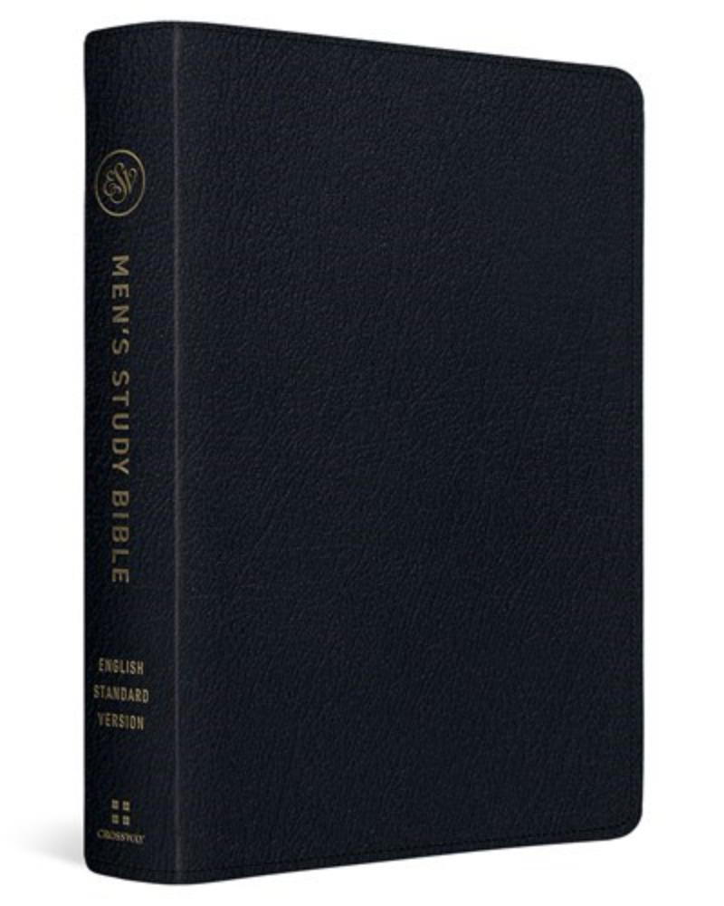 311577 ESV Mens Study Bible - Black Genuine Leather