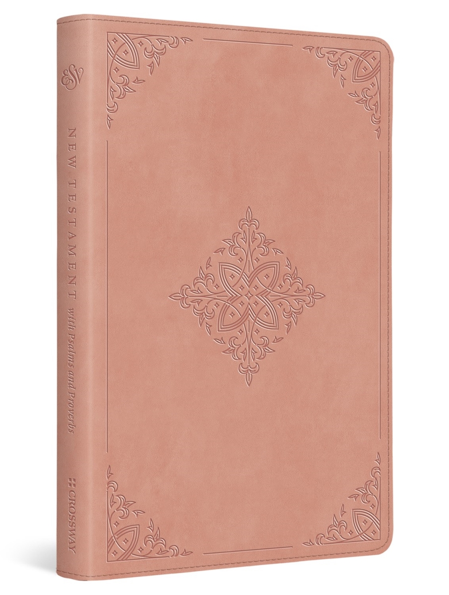 348387 ESV Testament with Psalms & Proverbs - Blush Rose Fleur - De - Lis Design TruTone Book