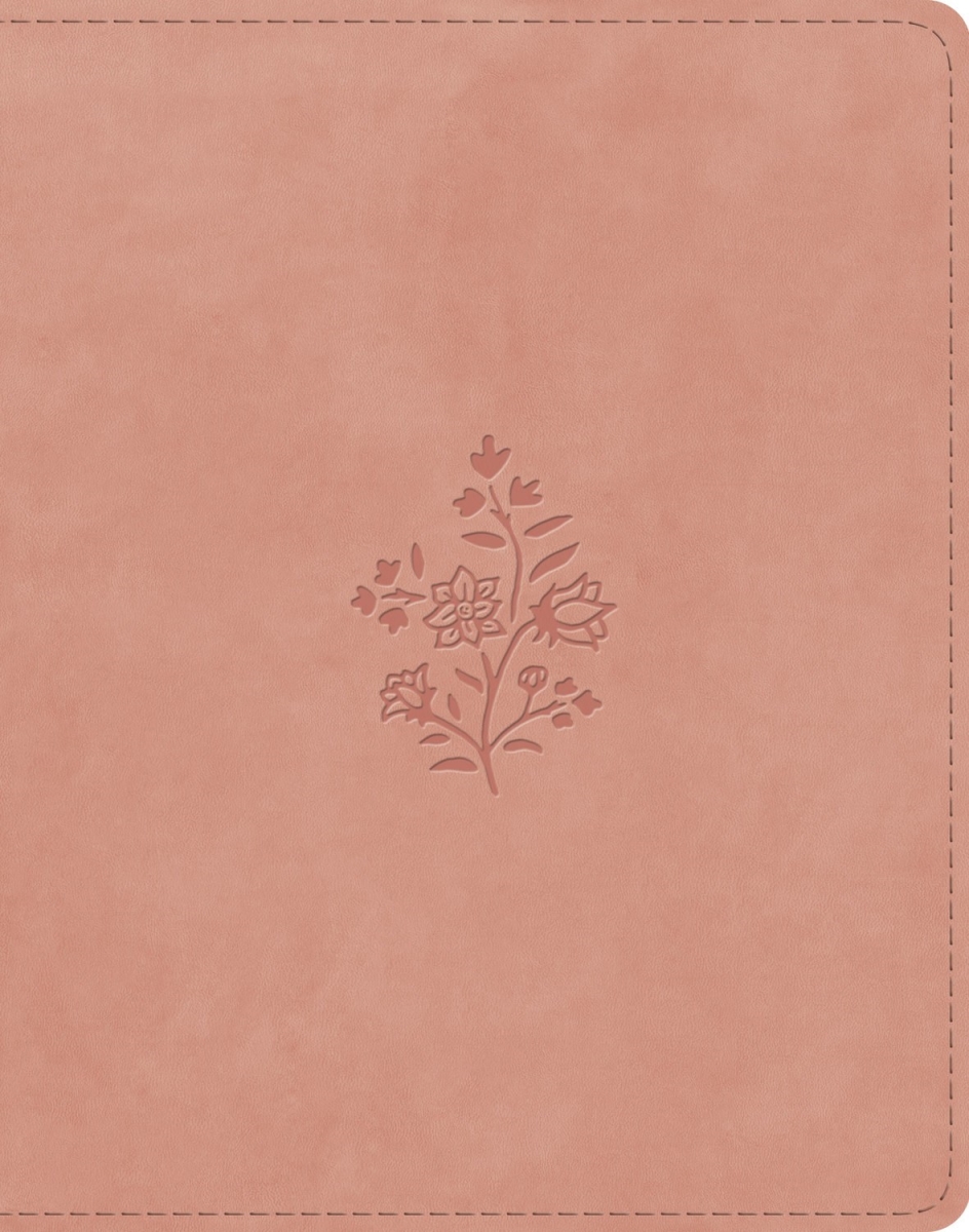 348399 ESV Single Column Journaling Bible, Blush Rose Wildflower Design, TruTone