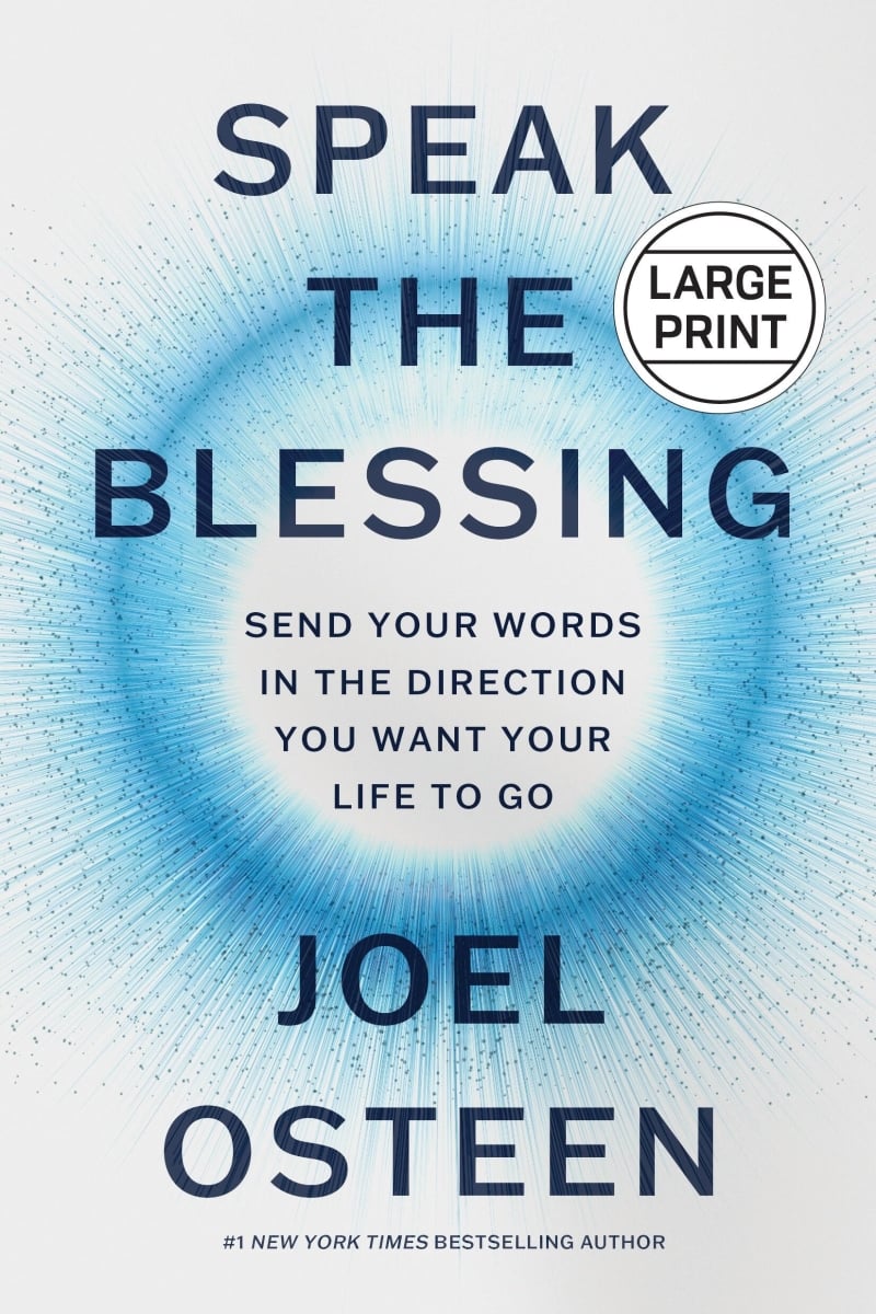 35672X Speak The Blessing Large Print Book