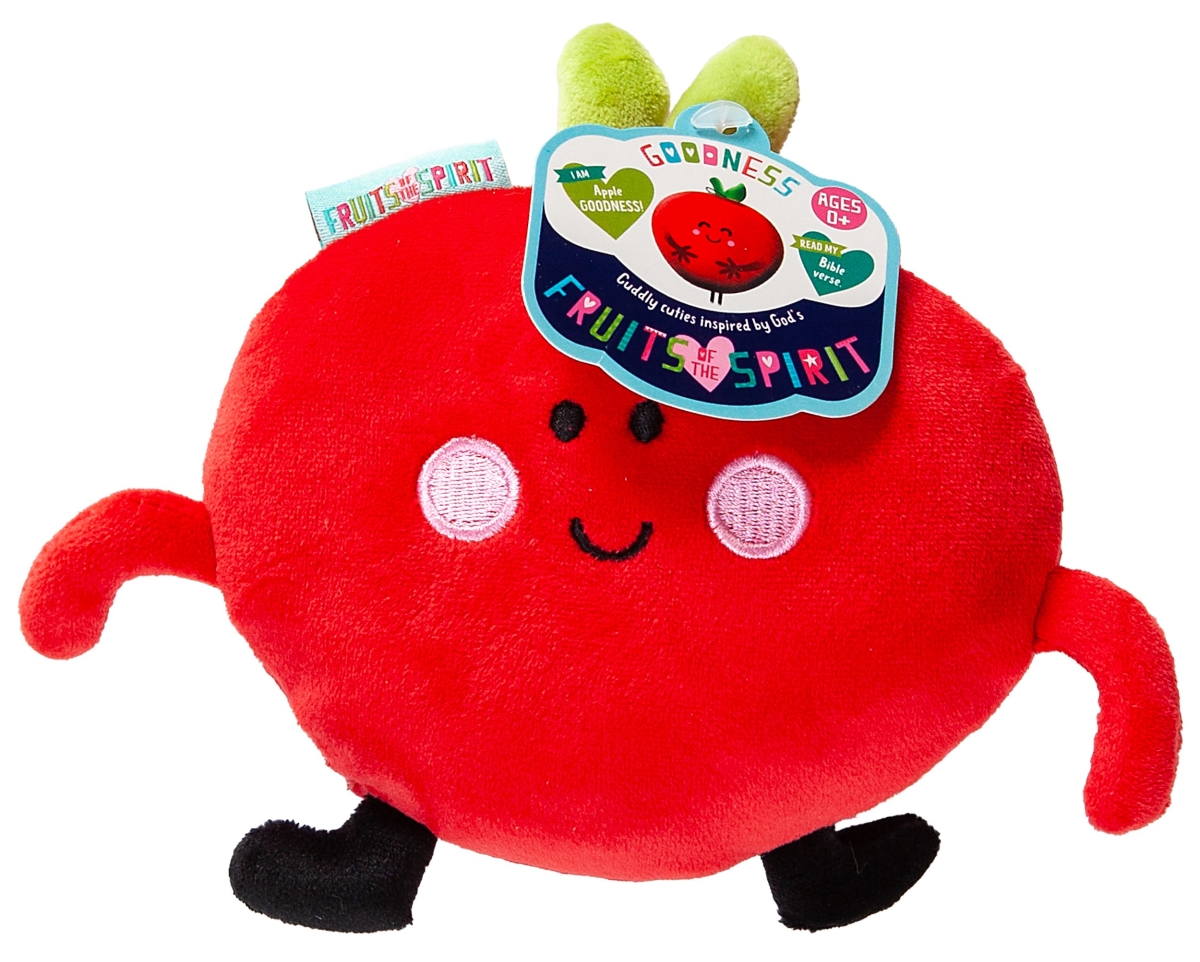 345211 Plush-Fruits of the Spirit - Apple - Cutie Fruities Book - 4 x 5.5 in.