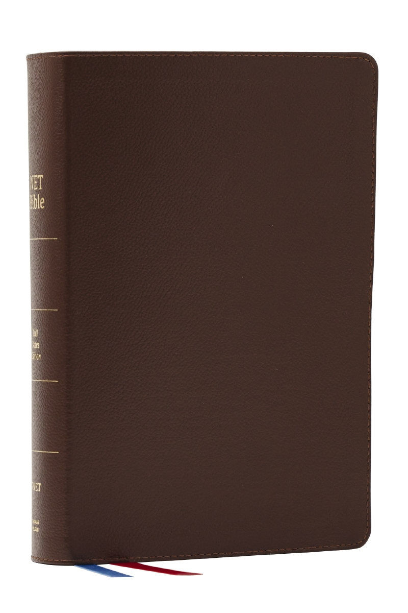 378157 NET Bible Full Notes Edition - Comfort Print - Brown Genuine Leather Indexed