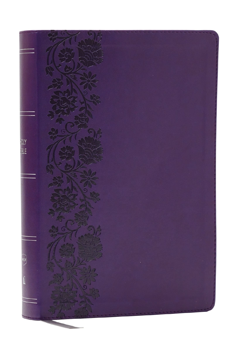 378163 NKJV Giant Print Reference Bible - Comfort Print - Purple Leather Soft