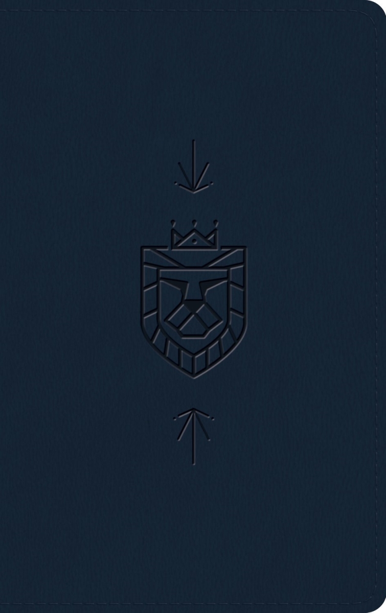473841 ESV Holy Bible For Kids - Dark Blue Lion of Judah Design Tru Tone