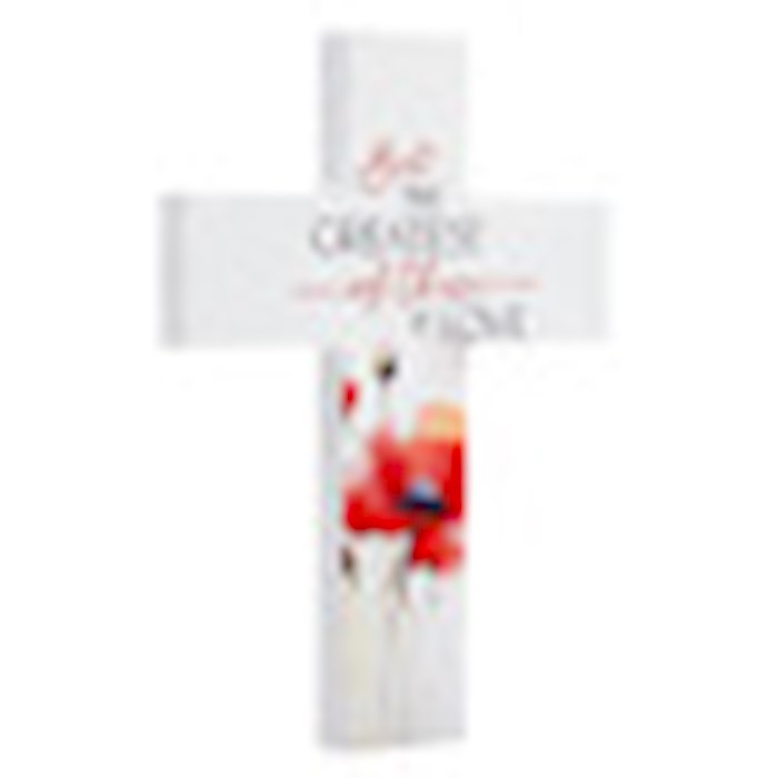 630510 5 x 7 in. Greatest Love Wall Cross
